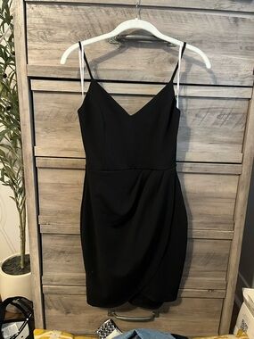 Lulu's Black Spaghetti Strap Mini Dress